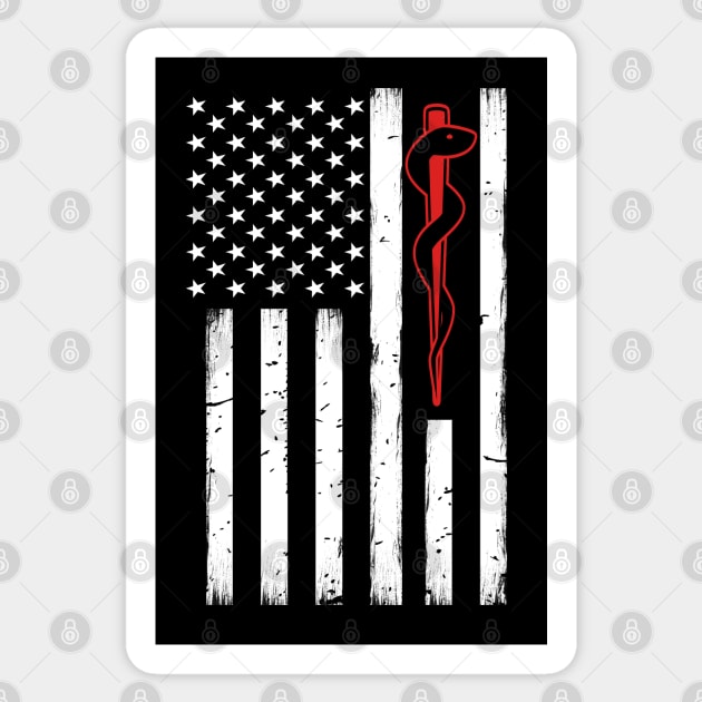 Emergency Medical Technician Flag - Paramedic Gift Sticker by bluelinemotivation